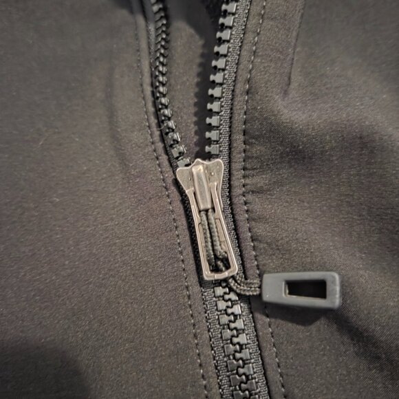 Patagonia women Black Hybrid Jacket Elastic Polartec Size Small - Picture 9 of 12